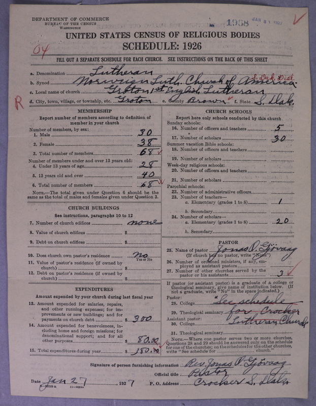 Scan of Norwegian Lutheran Church of America: 1968