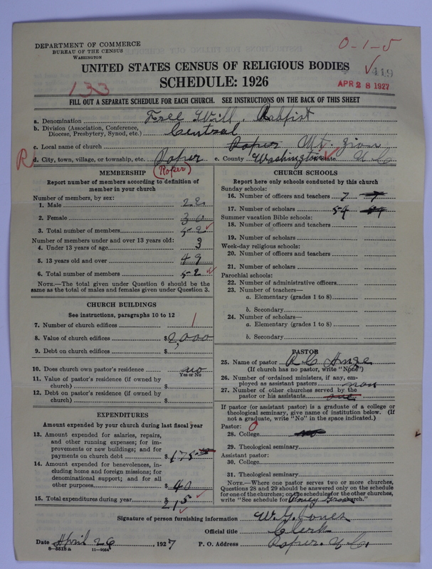 Scan of Free Will Baptists: 419