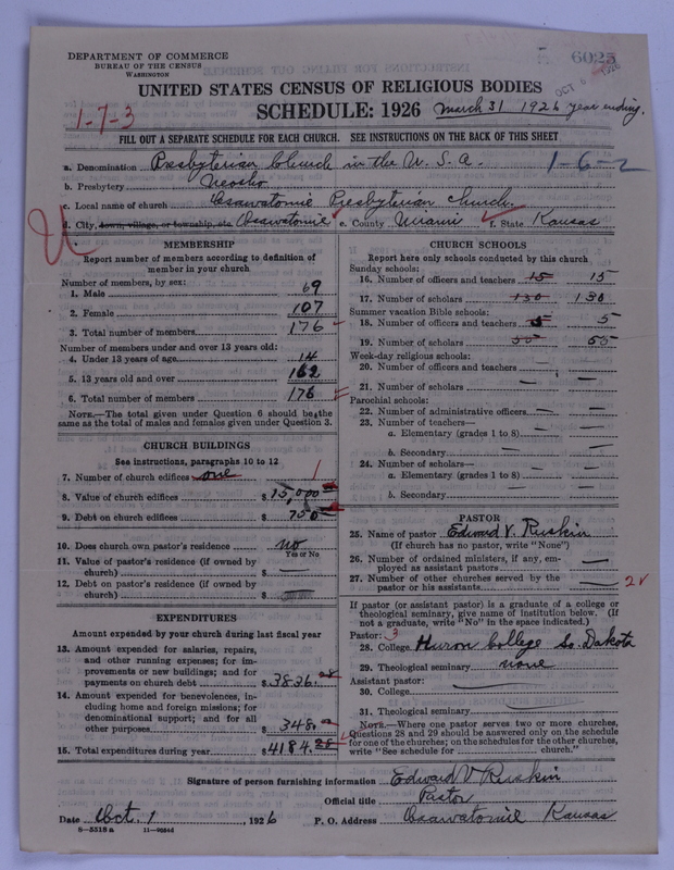 Scan of Presbyterian Church in the United States of America: 6025