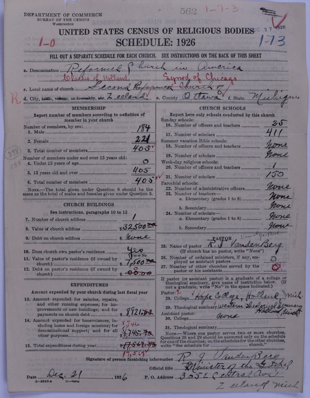 Scan of Reformed Church in America: 562