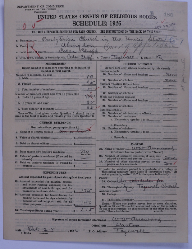 Scan of Presbyterian Church in the United States: 485