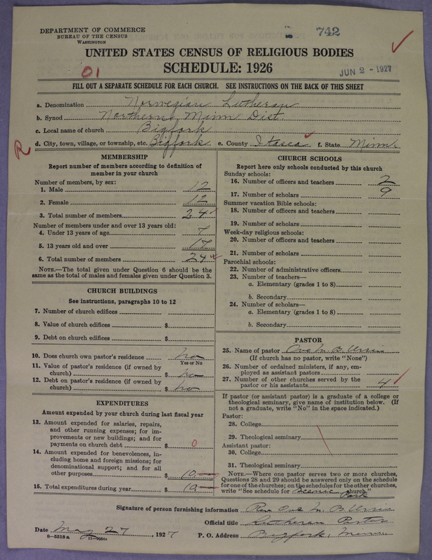 Scan of Norwegian Lutheran Church of America: 742