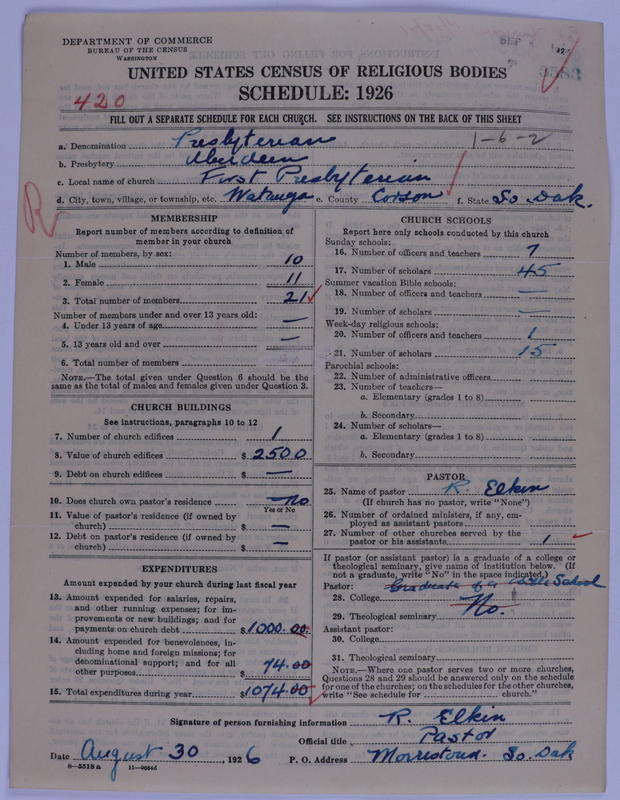 Scan of Presbyterian Church in the United States of America: 5583