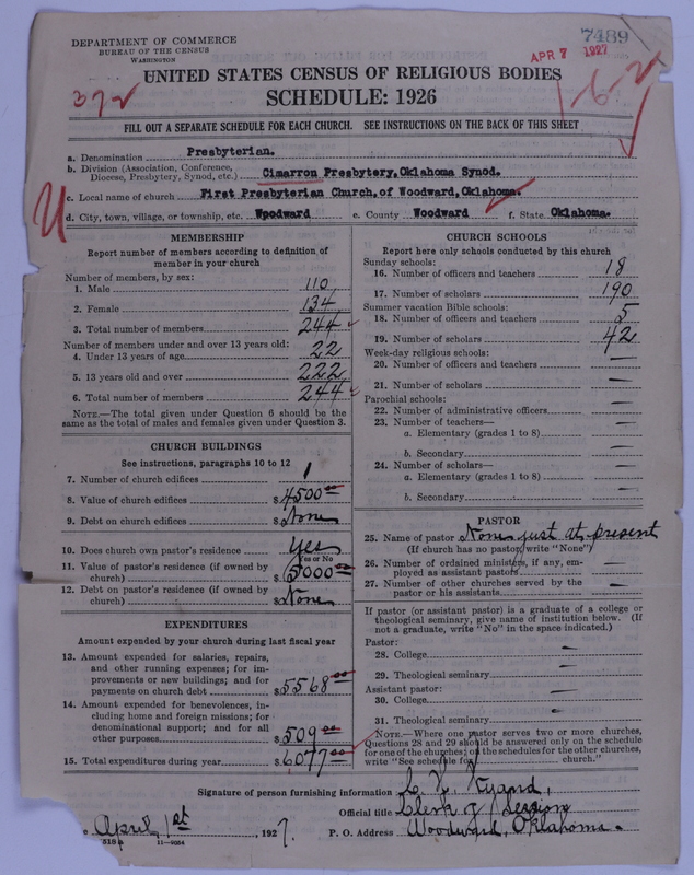 Scan of Presbyterian Church in the United States of America: 7489