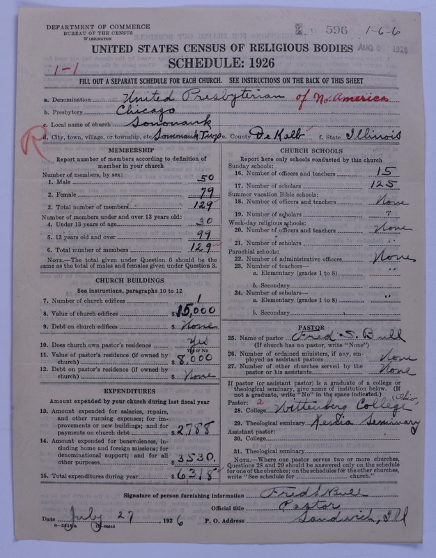 Scan of United Presbyterian Church of North America: 596