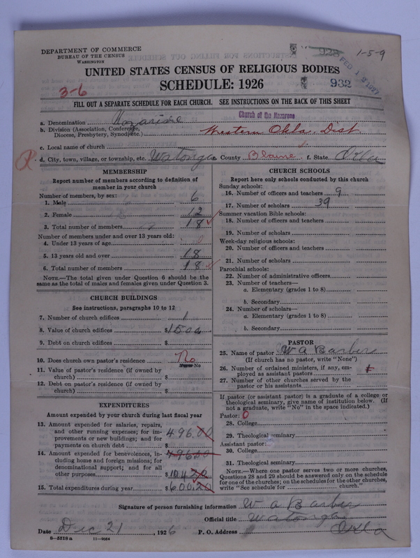 Scan of Church of the Nazarene: 932