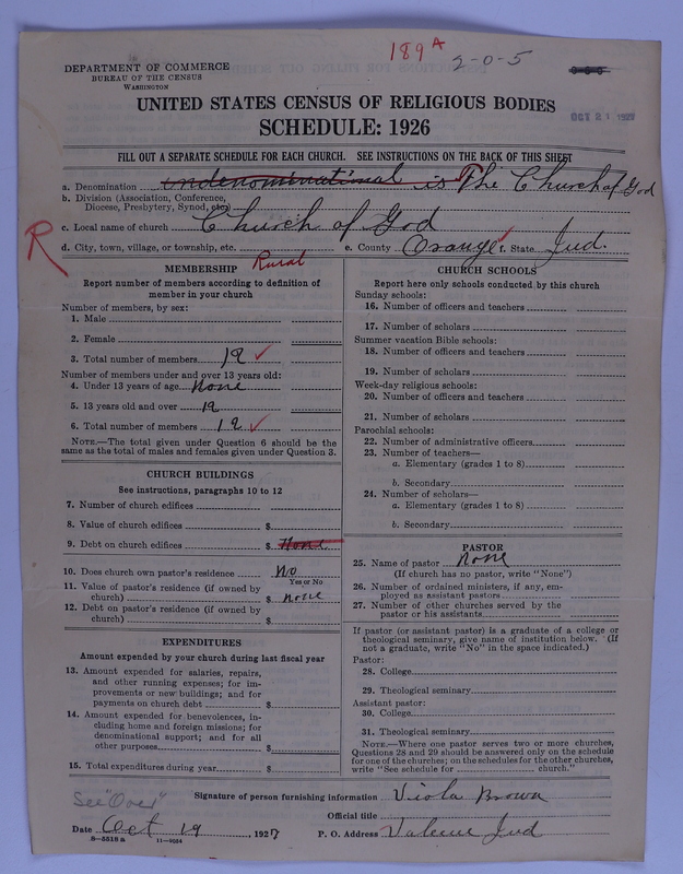 Scan of Church of God (Headquarters, Anderson, Ind.): 189a