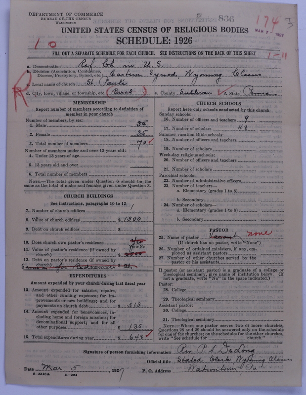 Scan of Reformed Church in the United States: 836
