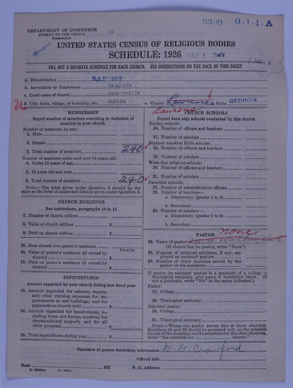 Scan of Negro Baptists: 9399