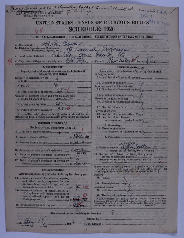 Scan of African Methodist Episcopal Church: 1643