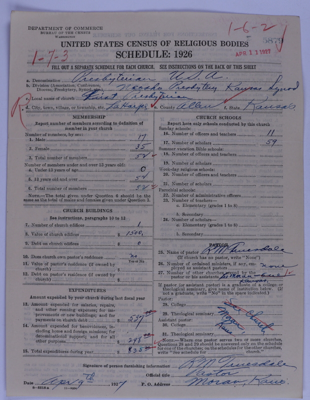 Scan of Presbyterian Church in the United States of America: 5879