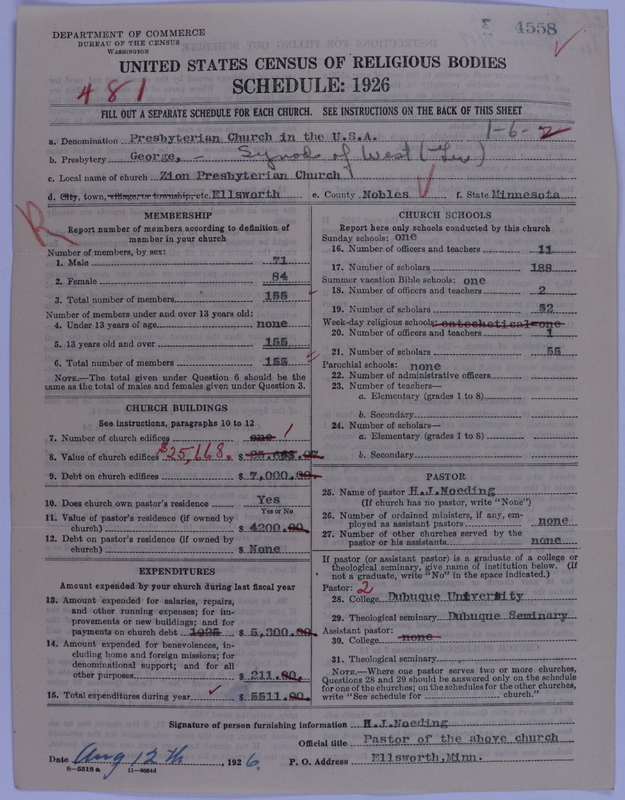 Scan of Presbyterian Church in the United States of America: 4558