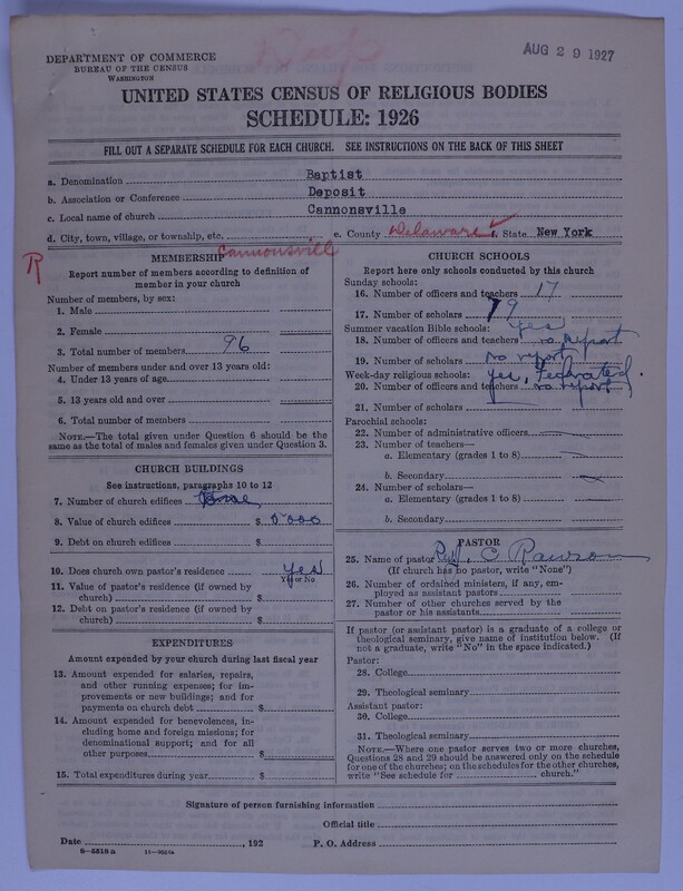 Scan of Federated Churches: