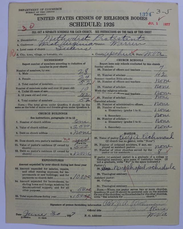 Scan of Methodist Protestant Church: 1374