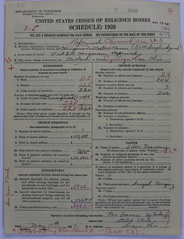 Scan of Reformed Church in the United States: 988