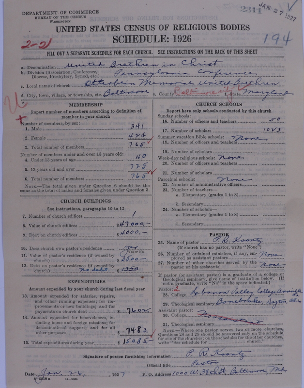 Scan of Church of the United Brethren in Christ: 2311