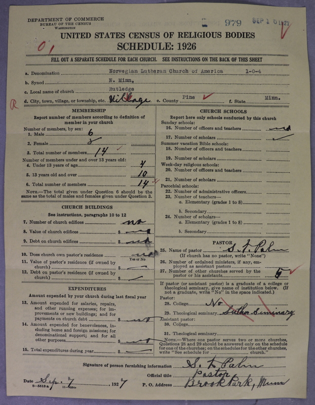 Scan of Norwegian Lutheran Church of America: 979