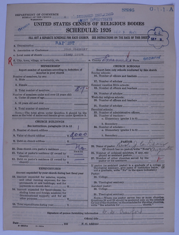 Scan of Negro Baptists: 8886