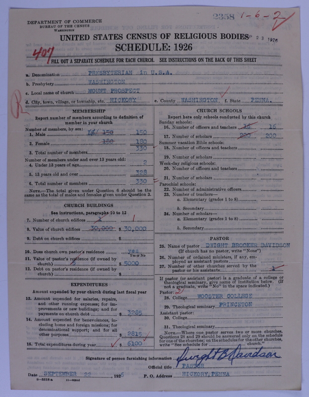 Scan of Presbyterian Church in the United States of America: 2358