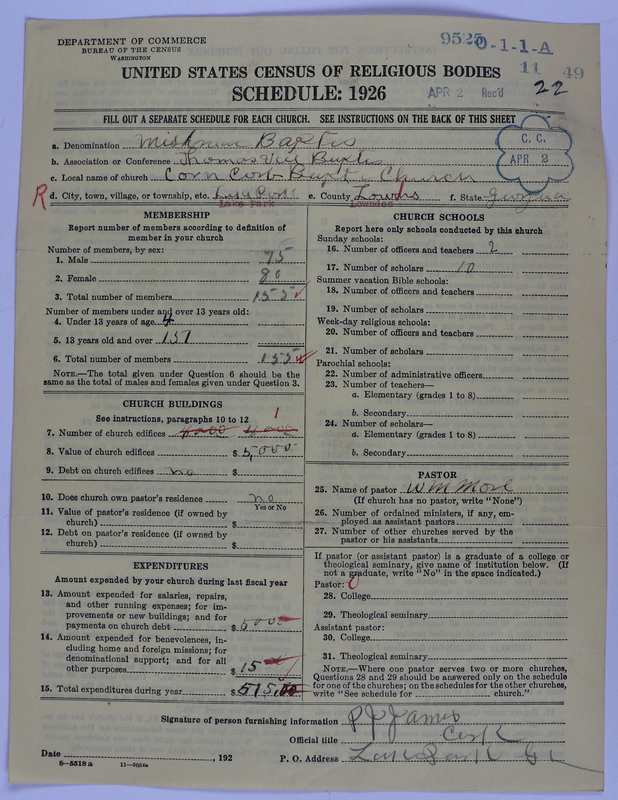 Scan of Negro Baptists: 9525