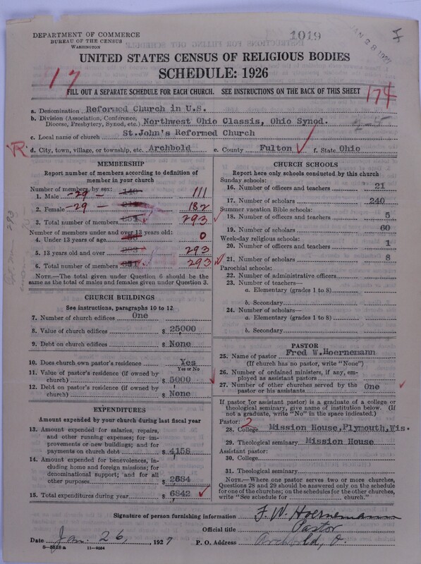 Scan of Reformed Church in the United States: 1019