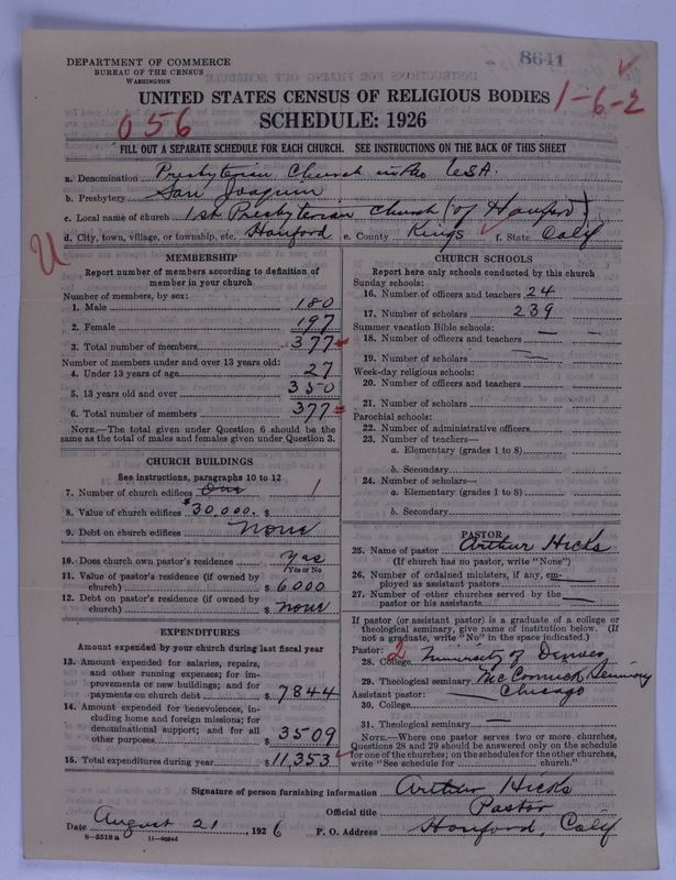 Scan of Presbyterian Church in the United States of America: 8641