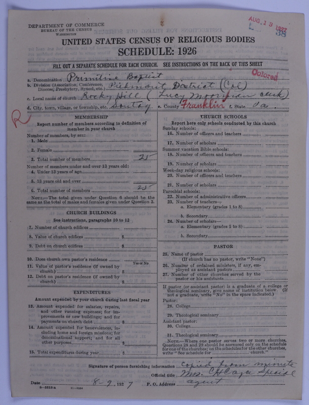 Scan of Colored Primitive Baptists: 38