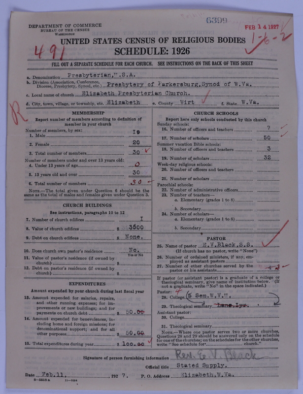 Scan of Presbyterian Church in the United States of America: 6399