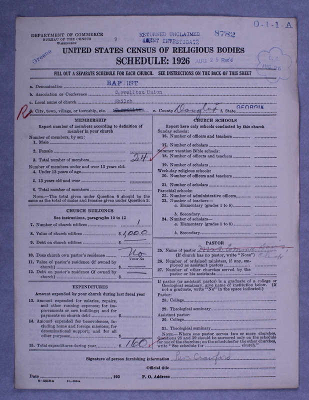 Scan of Negro Baptists: 8782