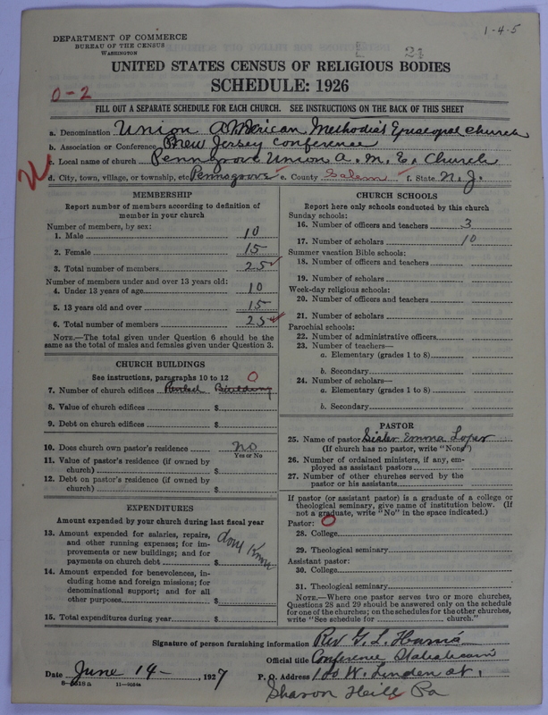 Scan of Union American Methodist Episcopal Church: 24