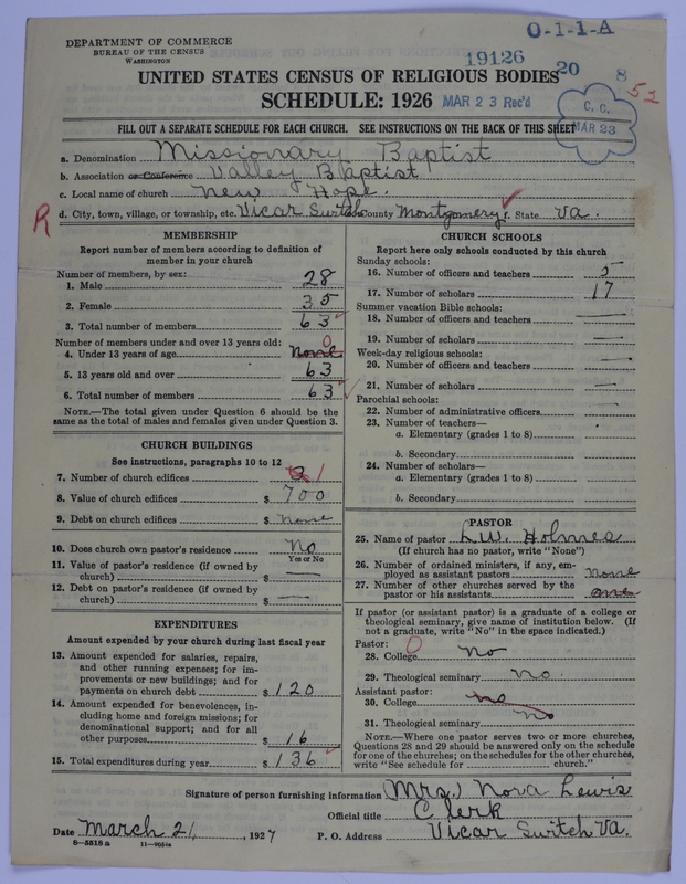 Scan of Negro Baptists: 19126