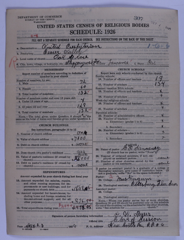 Scan of United Presbyterian Church of North America: 307
