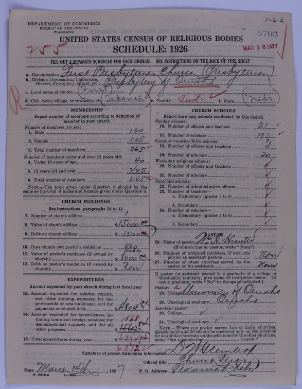 Scan of Presbyterian Church in the United States of America: 5703