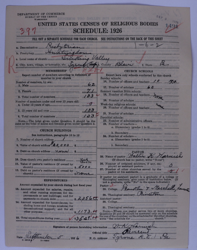 Scan of Presbyterian Church in the United States of America: 1491