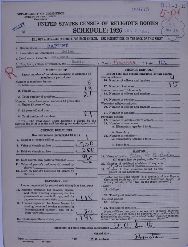 Scan of Negro Baptists: 20645