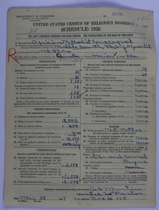Scan of African Methodist Episcopal Church: 3706