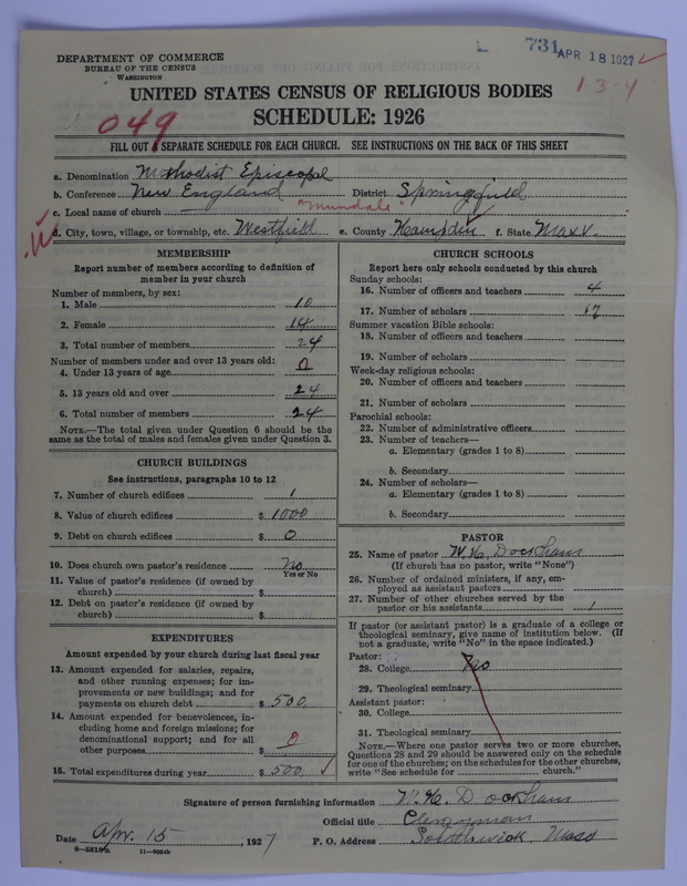 Scan of Methodist Episcopal Church: 731