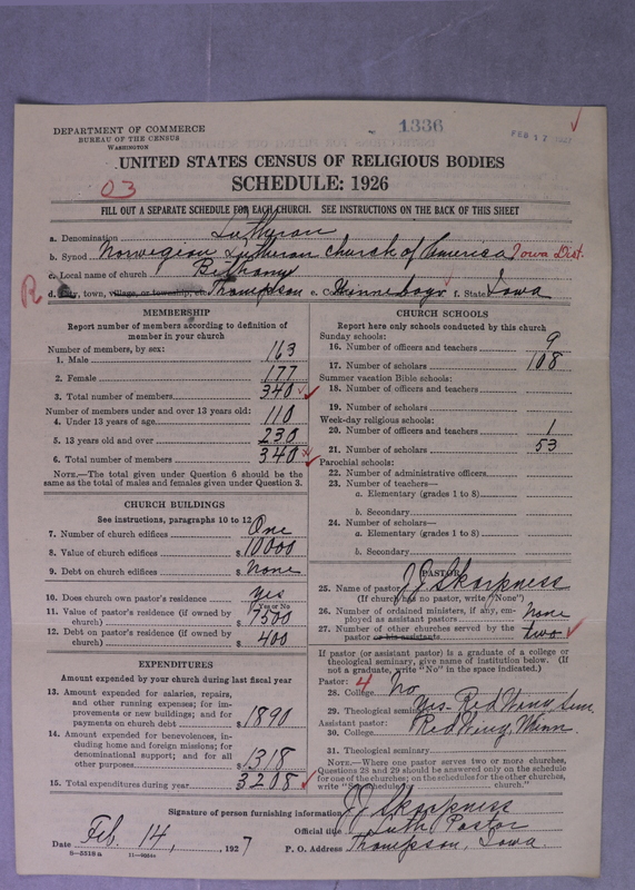 Scan of Norwegian Lutheran Church of America: 1336