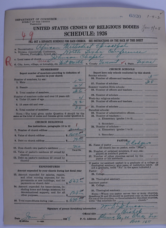Scan of African Methodist Episcopal Church: 6520