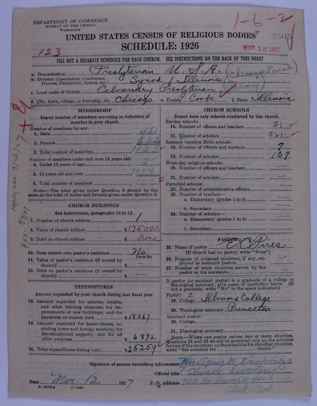 Scan of Presbyterian Church in the United States of America: 3505