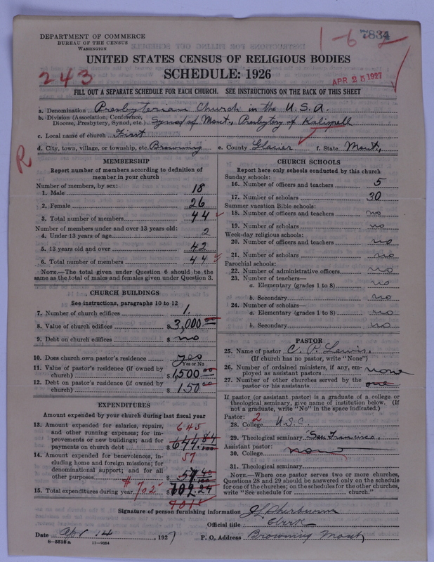 Scan of Presbyterian Church in the United States of America: 7834