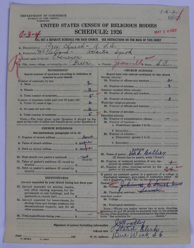 Scan of Presbyterian Church in the United States of America: 6607