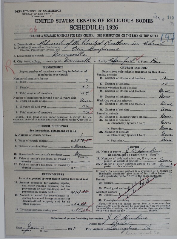 Scan of Church of the United Brethren in Christ: 160