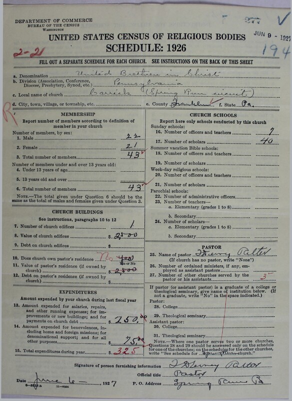 Scan of Church of the United Brethren in Christ: 277