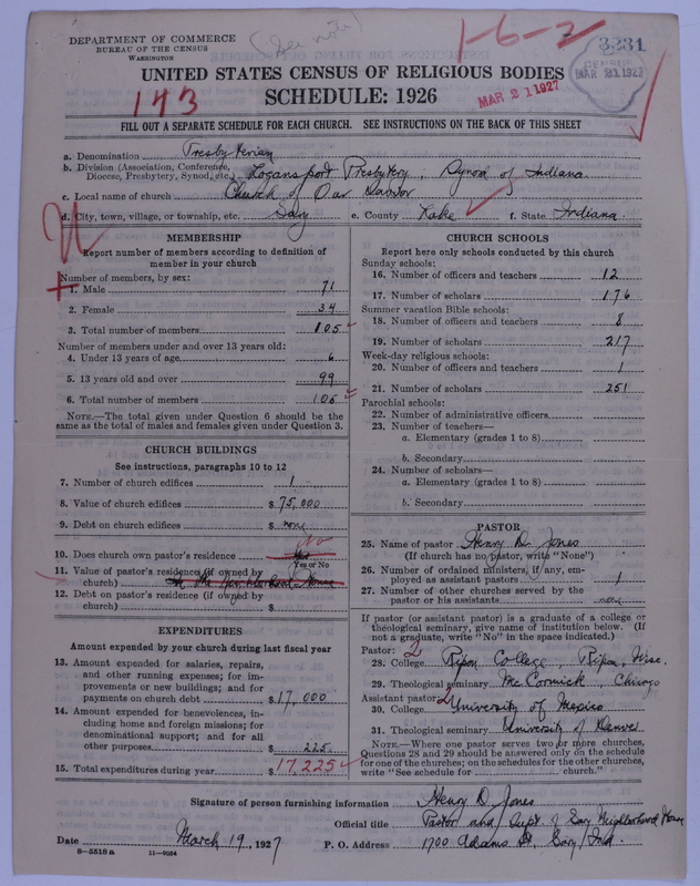 Scan of Presbyterian Church in the United States of America: 3231