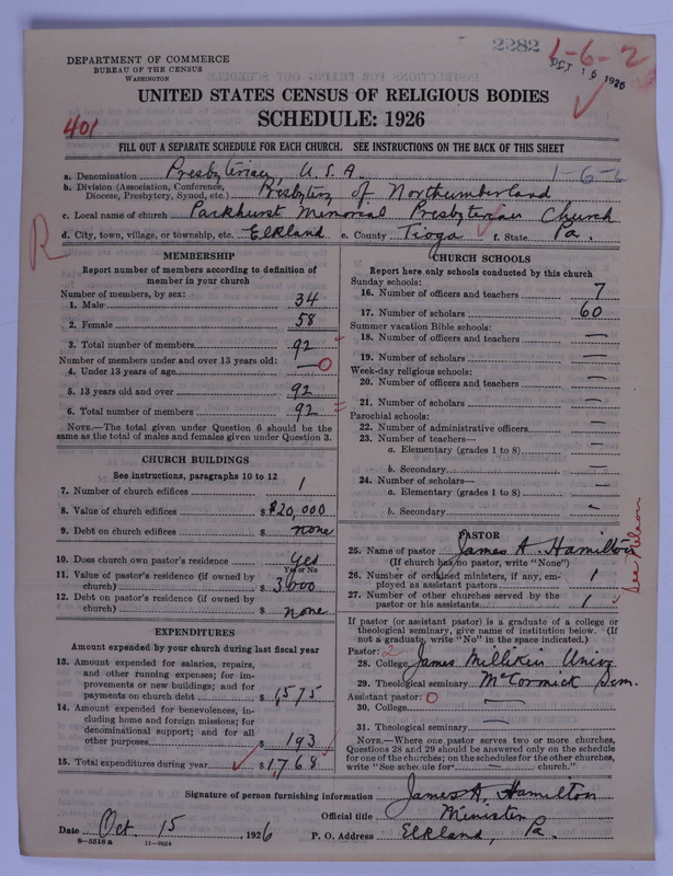 Scan of Presbyterian Church in the United States of America: 2282