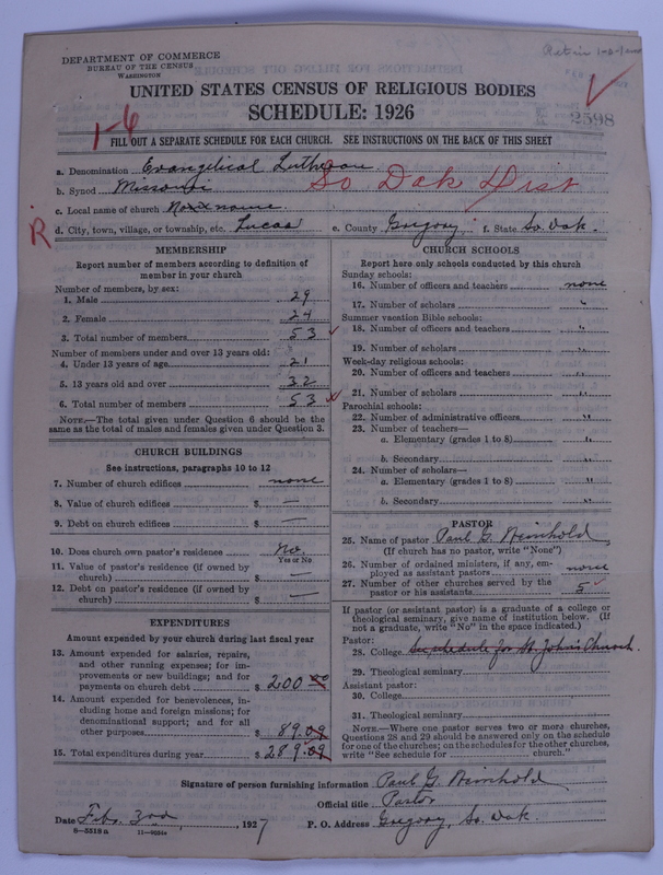 Scan of Evangelical Lutheran Synodical Conference of America: Evangelical Lutheran Synod of Missouri, Ohio, and Other States: 2598