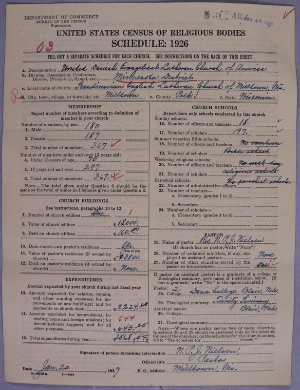 Scan of United Danish Evangelical Lutheran Church in America: 42