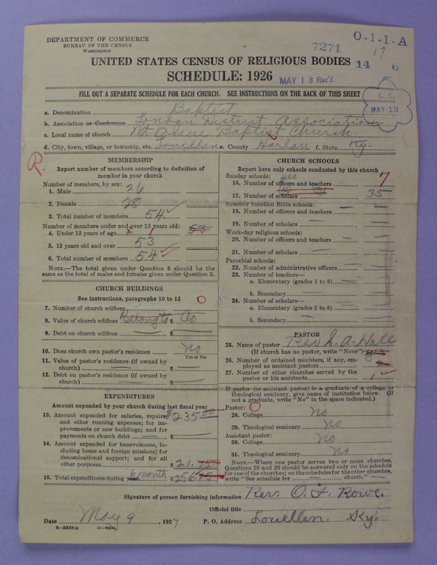 Scan of Negro Baptists: 7271