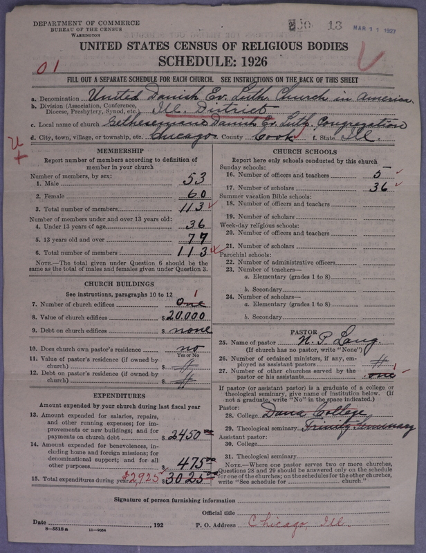 Scan of United Danish Evangelical Lutheran Church in America: 13